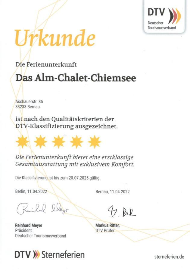 Das Alm-Chalet-Chiemsee Bernau am Chiemsee Exterior foto